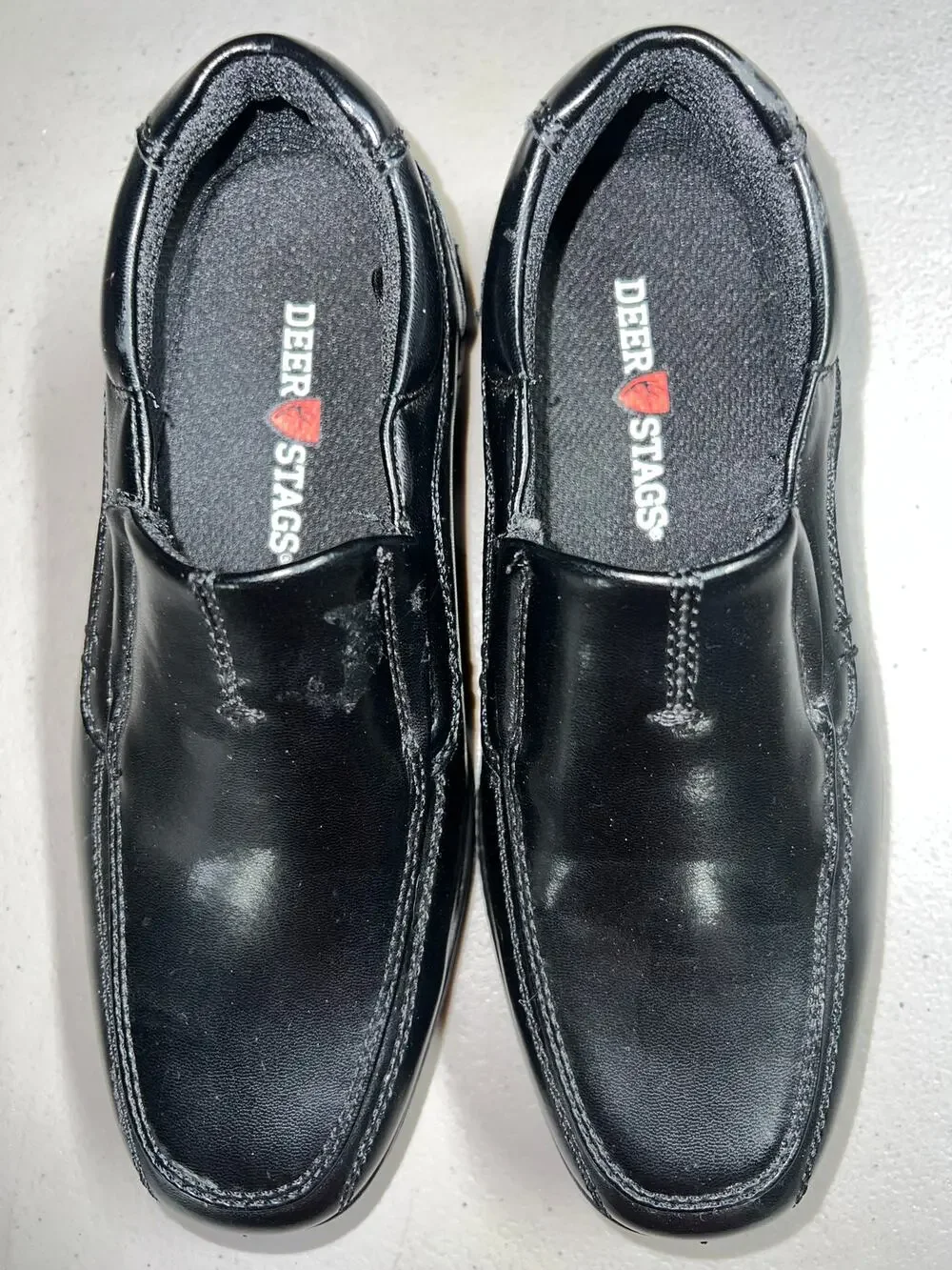 NWOT  Deer Stags Black Dress Shoes Boy 13M